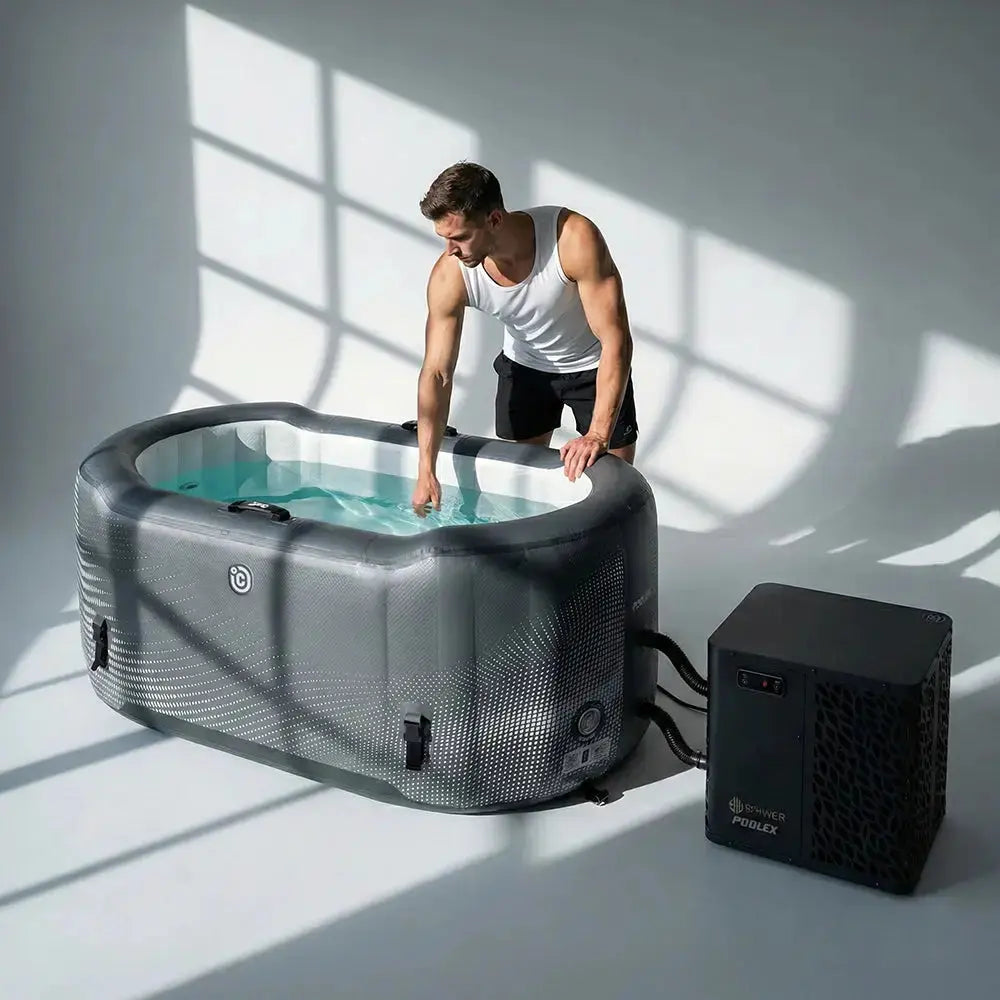 ICEO Recovery Bath PRO ijsbad met koeler of ijsblokjes voor thuis