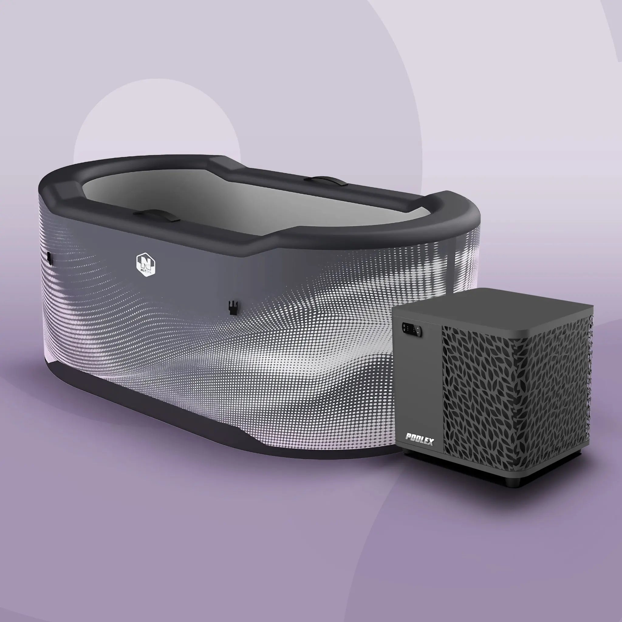 IJsbad met externe koeler voor koude therapie