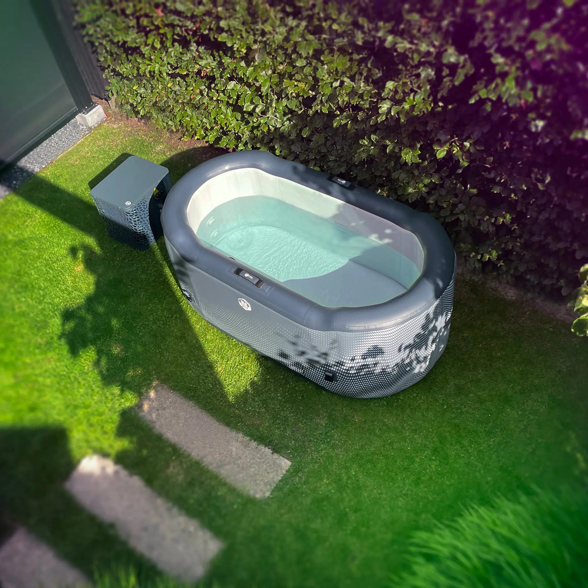 ijsbad met koeler voor spierpijn